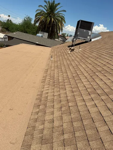 Full roof replacement with 160MPH wind-rated architectural shingles on a single-family home